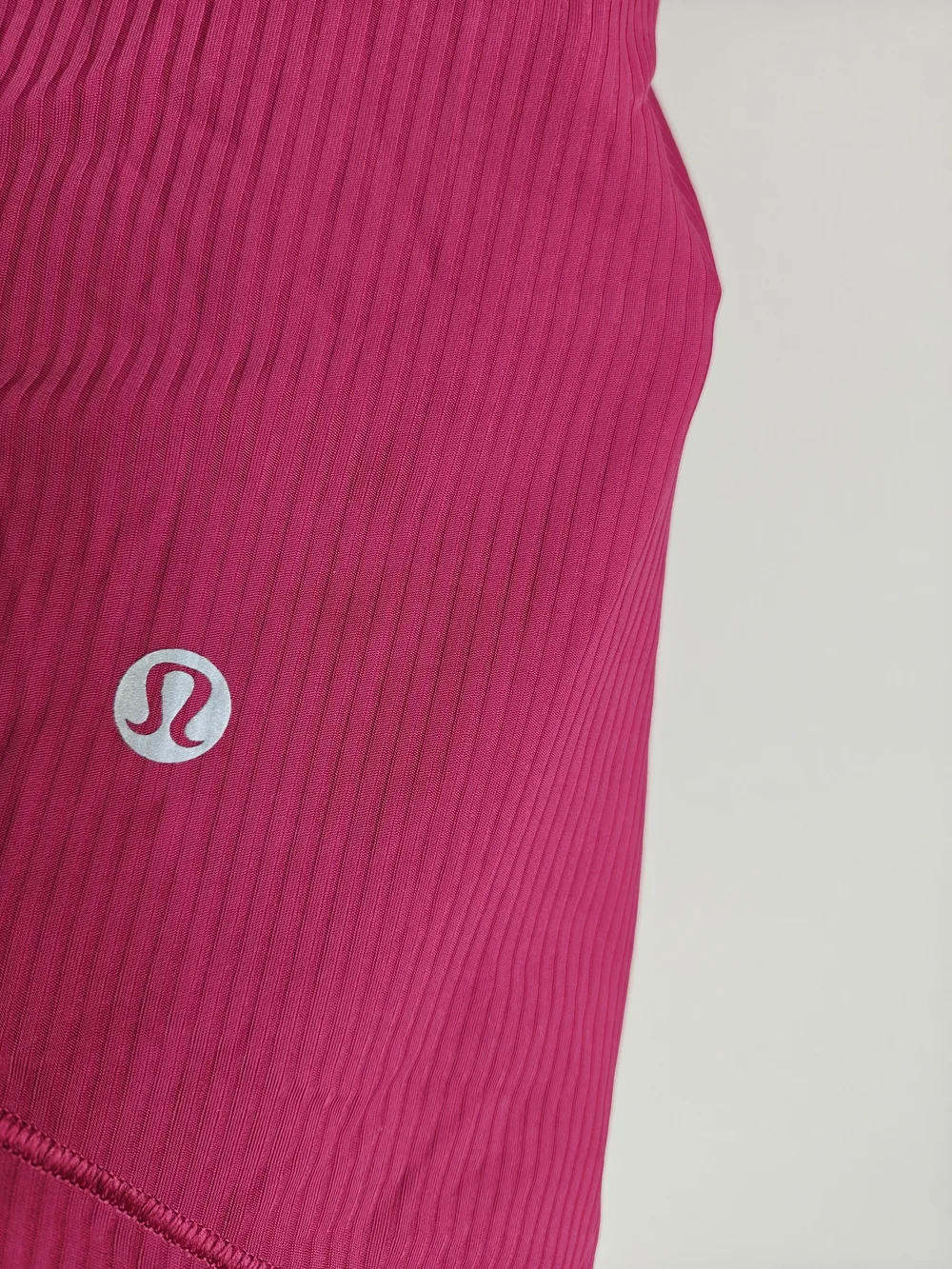 🍋 Lululemon Ribbed Racerback Tank Top - Raspberry Pink Ptp 16 - Picture 4 of 7